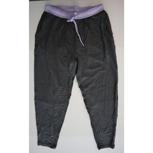 Jambys Women's Sz Medium Gray/Lavender Long Lounge Pajama Pants w Pockets